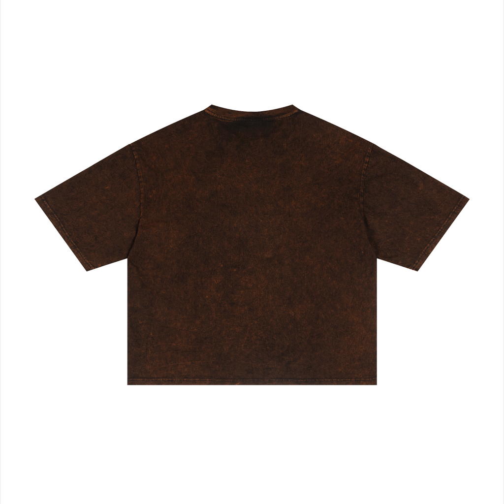Christ Alone - Vintage Brown Cropped Tee