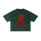 Christ Alone - Vintage Brown Cropped Tee
