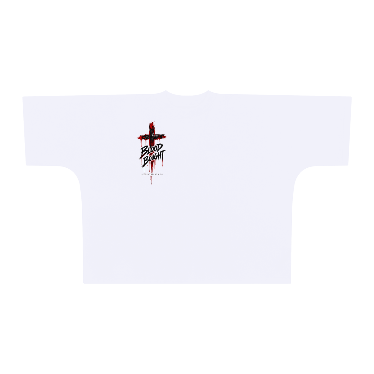 Blood Bought - Boxy White Tee