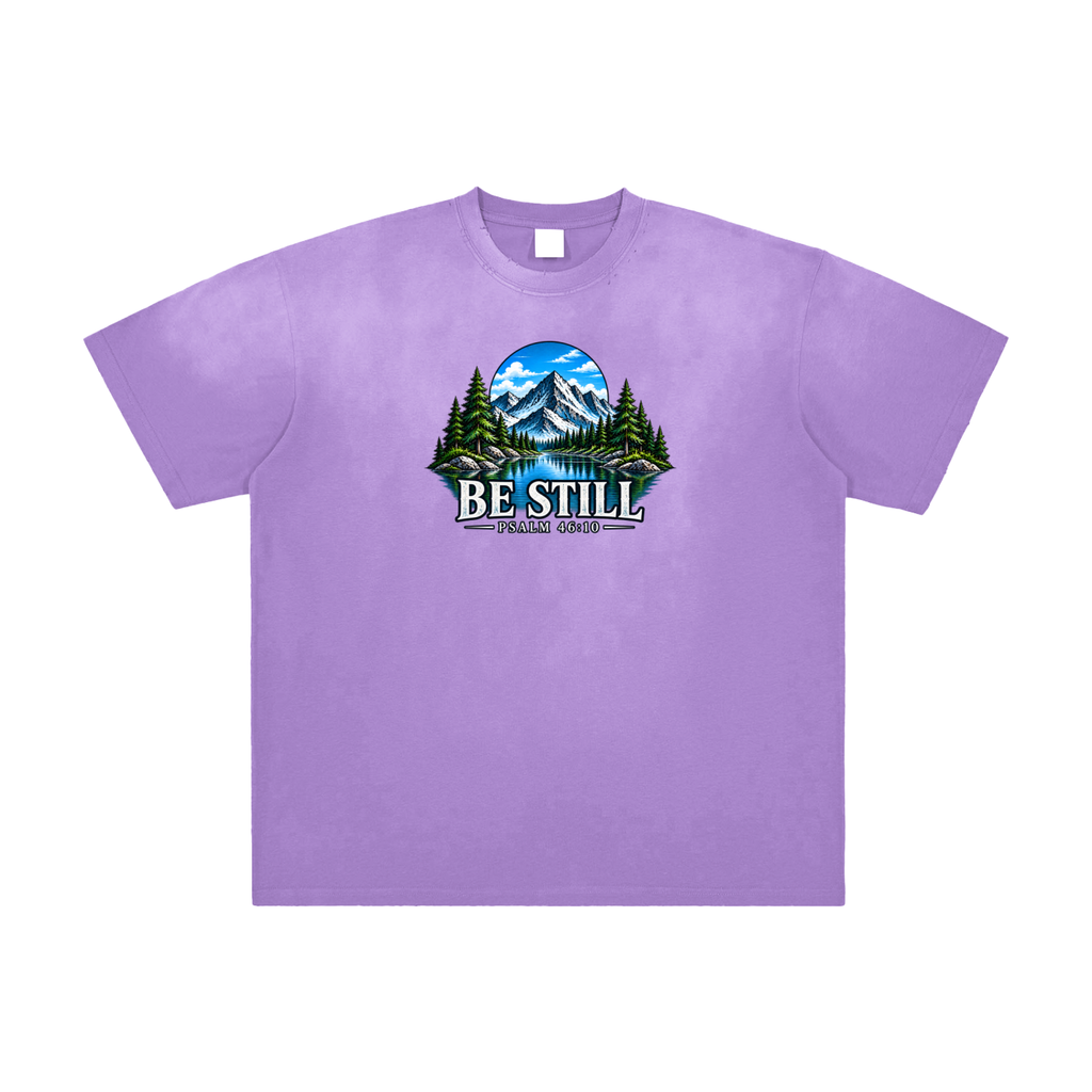 Be Still - Light Blue Graphic Tee