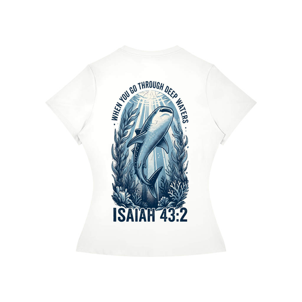 Deep Waters - Sky Blue Fitted Tee