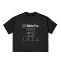 Bible Pay - Graphic Black Boxy Tee