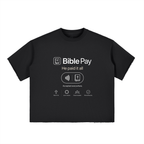 Bible Pay - Graphic Black Boxy Tee
