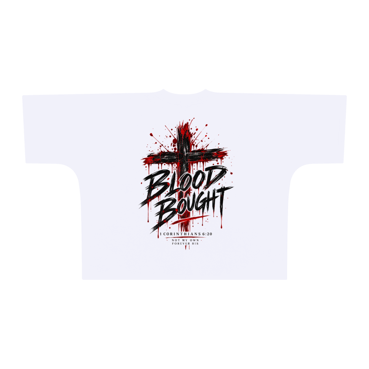 Blood Bought - Boxy White Tee