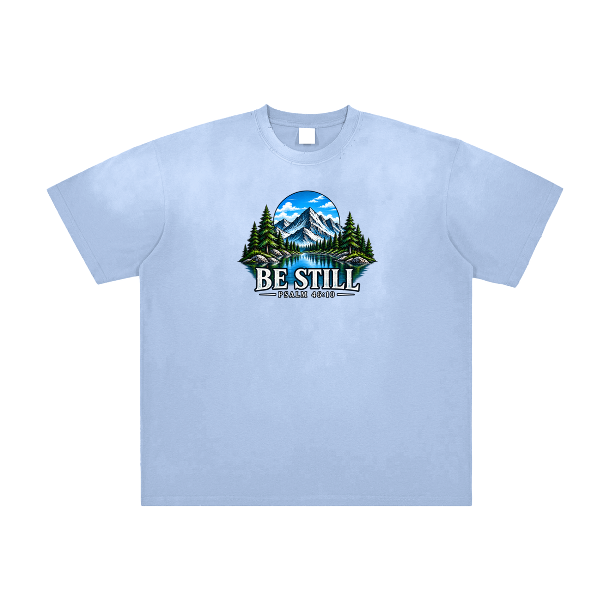 Be Still - Light Blue Graphic Tee