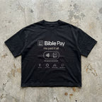 Bible Pay - Graphic Black Boxy Tee