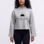 Be The Light - Cropped Mock-Neck Sweatshirt