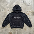 Chosen Renewal - Black Contrast Stitch Hoodie