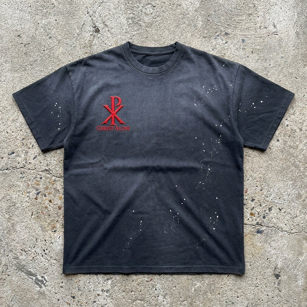 Steadfast - Vintage Charcoal Heavyweight Tee