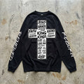 Redeemed Cross - Washed Black Long Sleeve