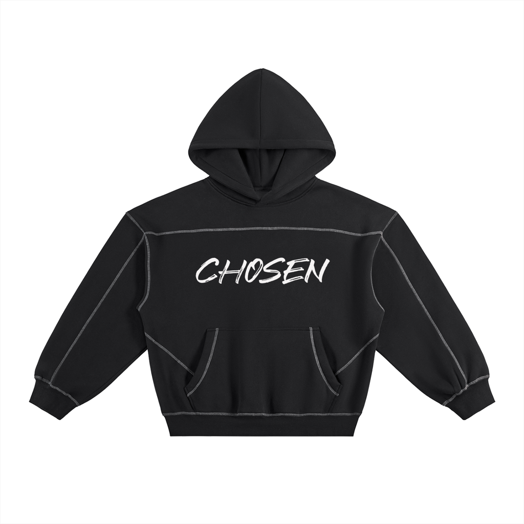 Chosen Renewal - Black Contrast Stitch Hoodie
