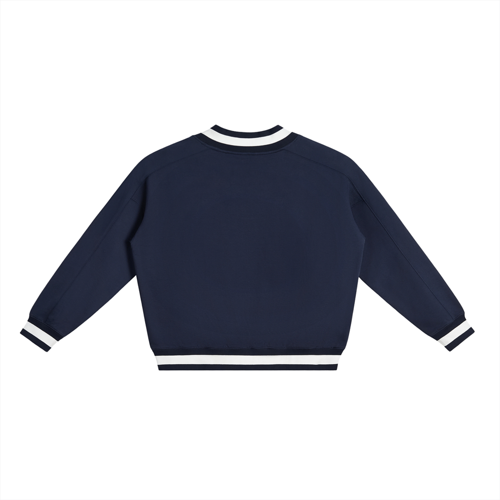 Faith Rebel - Varsity Navy Crewneck