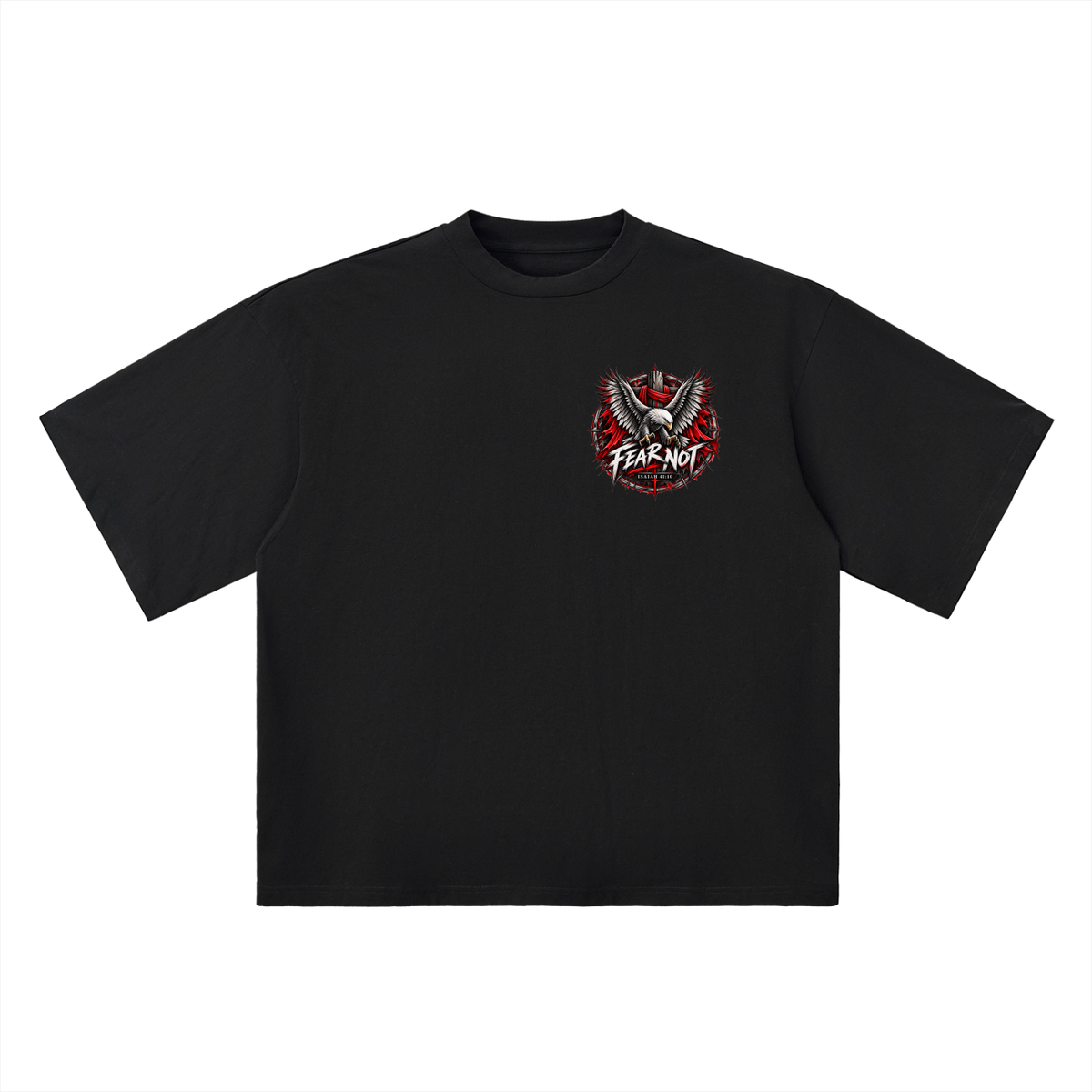 Fear Not - Washed Black Tee