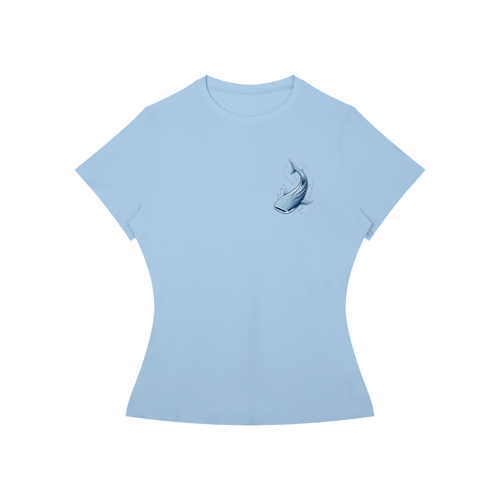 Deep Waters - Sky Blue Fitted Tee