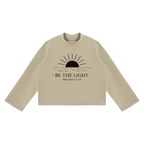 Be The Light - Cropped Mock-Neck Sweatshirt