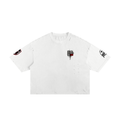 The Way - Distressed White Crop Tee