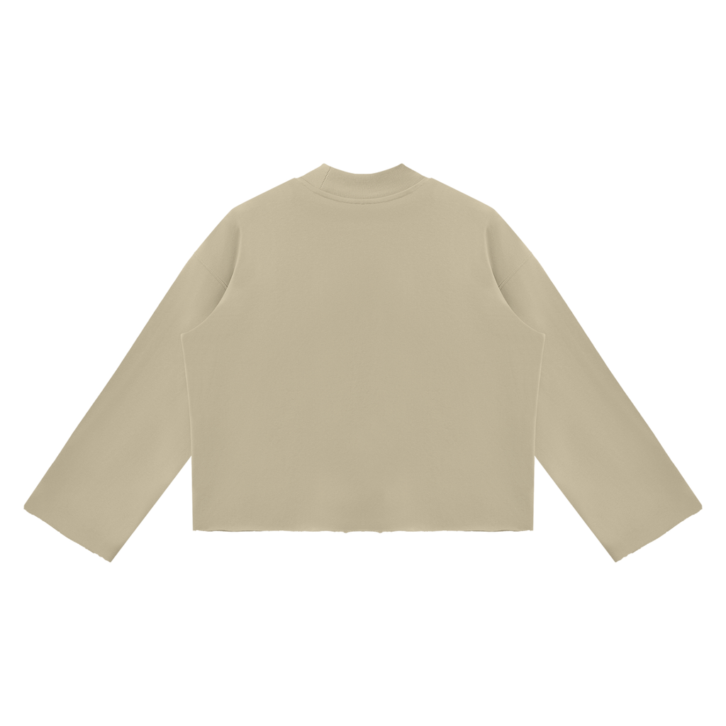 Be The Light - Cropped Mock-Neck Sweatshirt