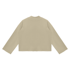 Be The Light - Cropped Mock-Neck Sweatshirt
