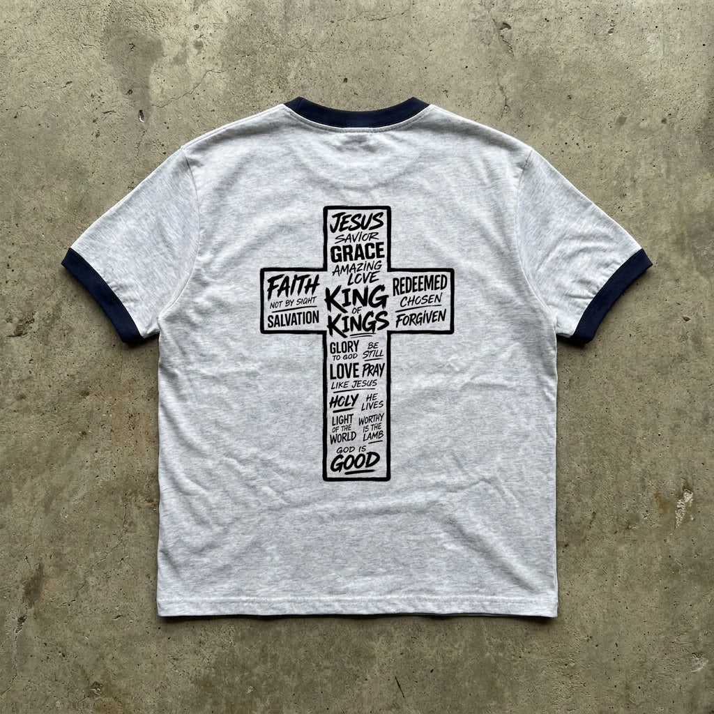 Anchored in Jesus Ringer Tee