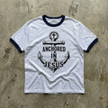 Anchored in Jesus Ringer Tee