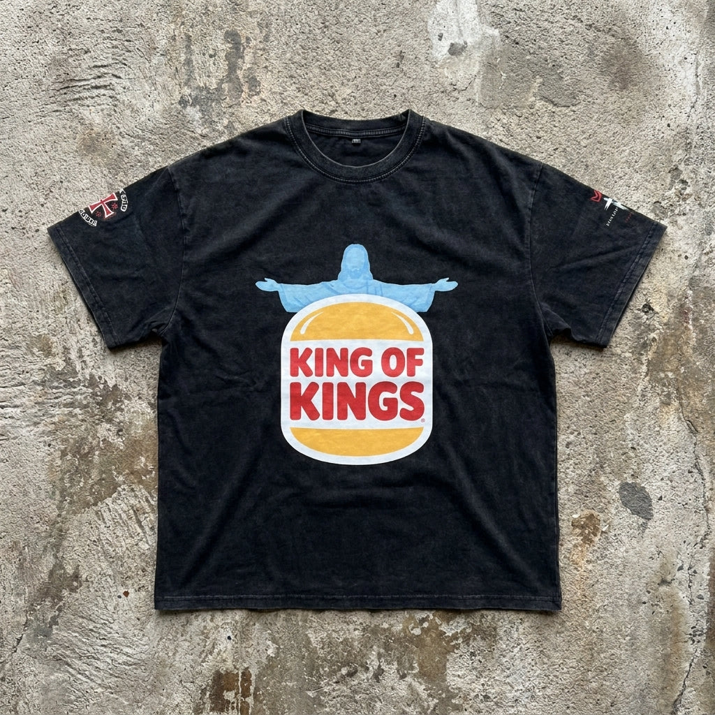 King of Kings - Vintage Black Tee