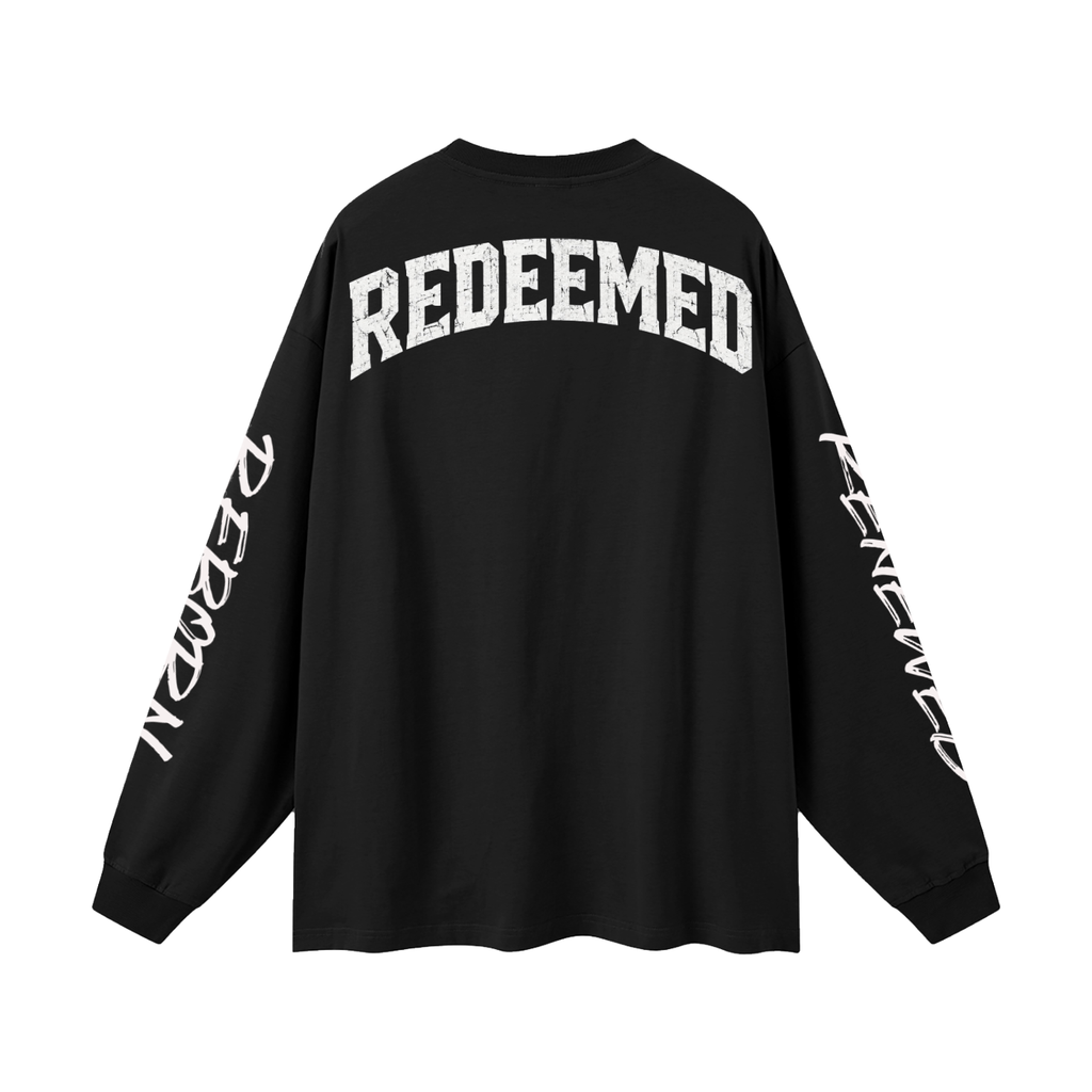 Redeemed Cross - Washed Black Long Sleeve