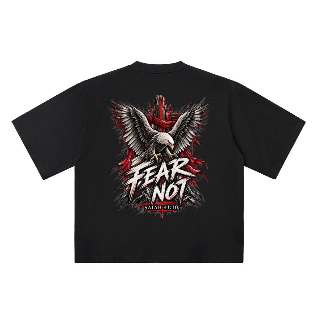 Fear Not - Washed Black Tee