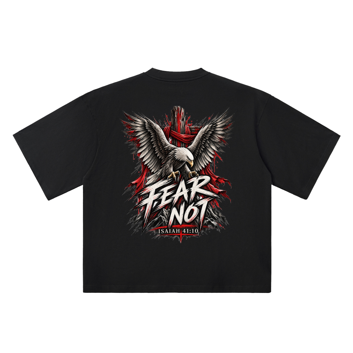 Fear Not - Washed Black Tee