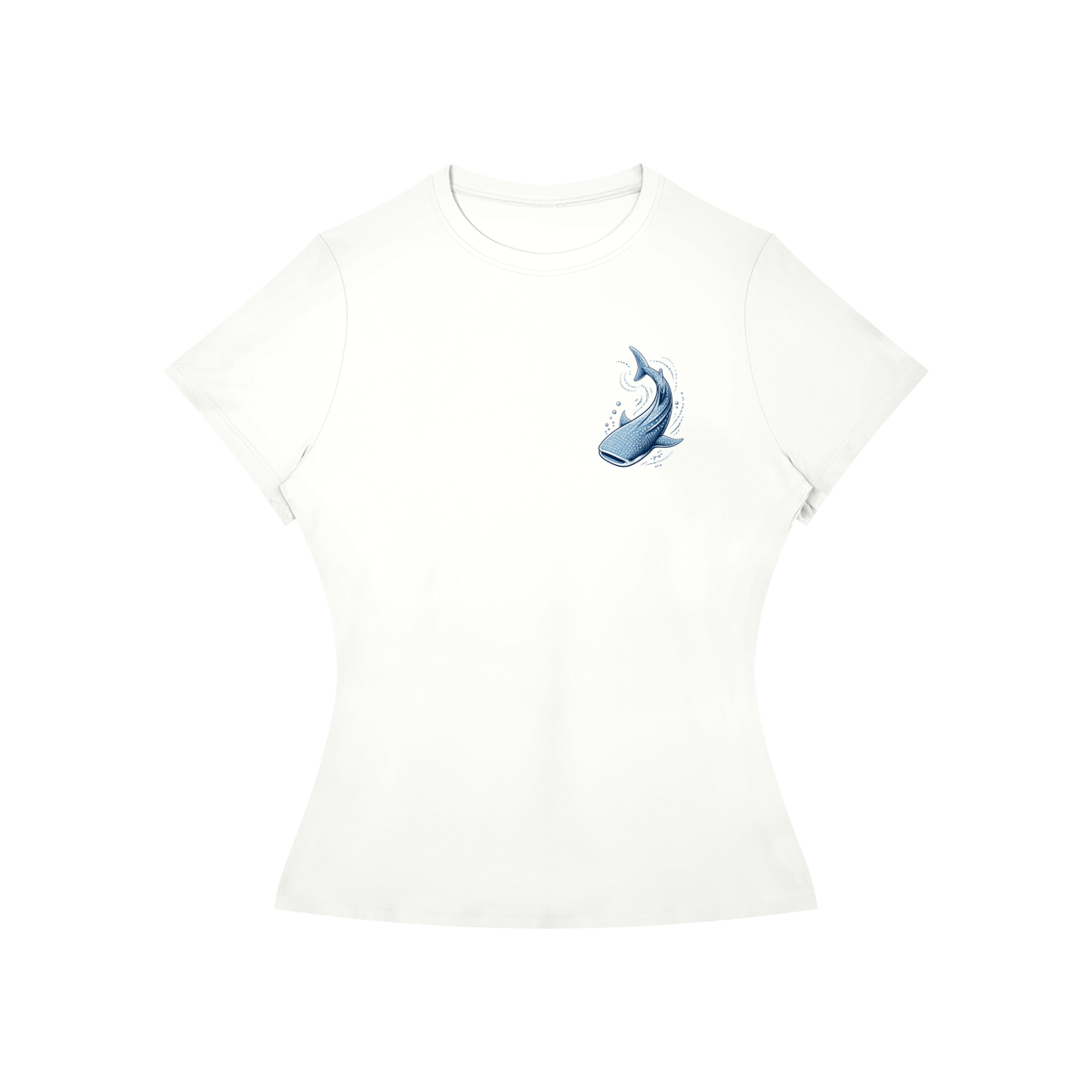 Deep Waters - Sky Blue Fitted Tee